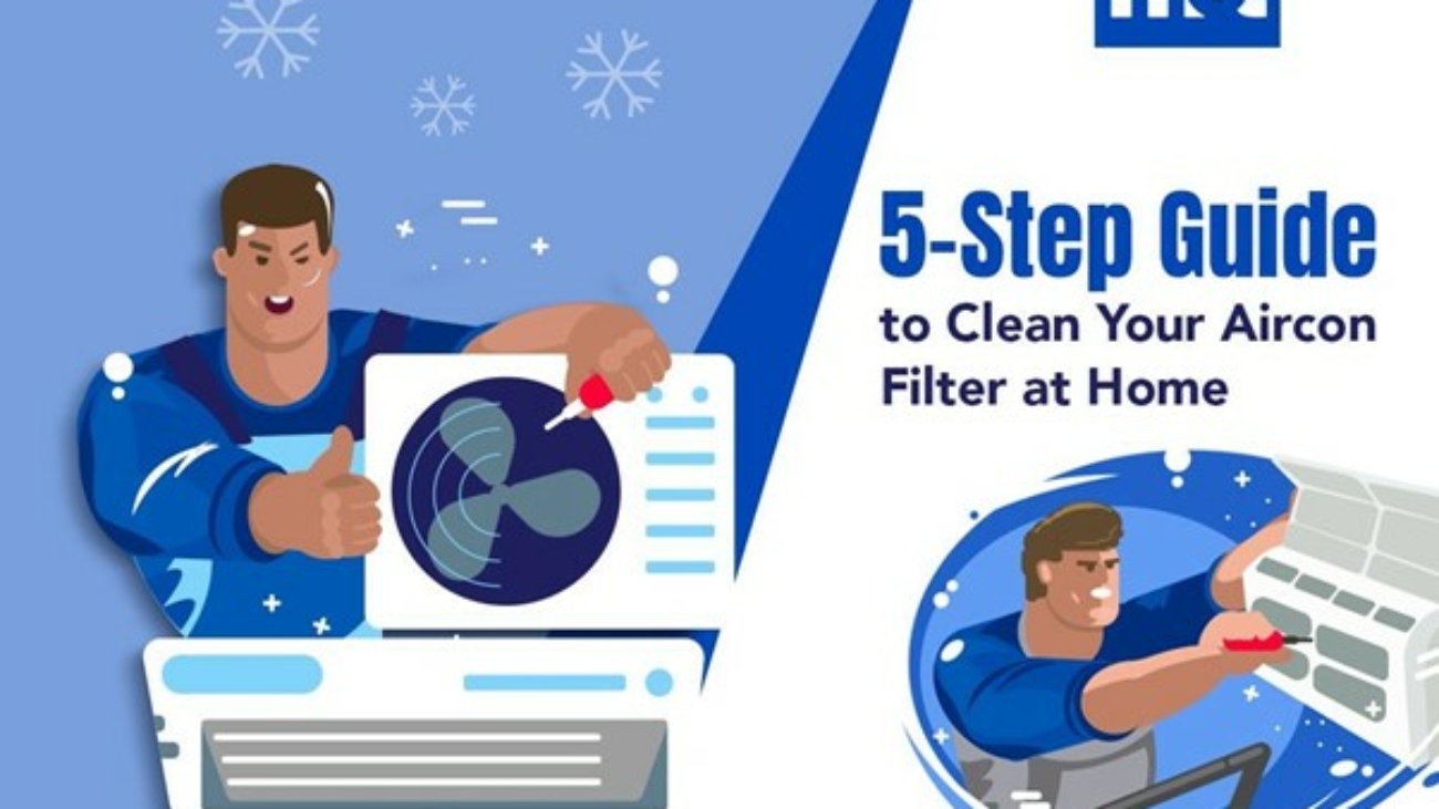 5-Step Guide to Clean Your Aircon Filter at Home